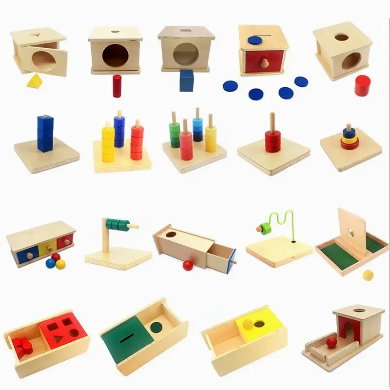 Коробка Imbucare, деревянные игрушки Монтессори для детей, Монтессори, сенсорные деревянные игрушки