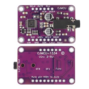 Lorida UDA1334A 3,3 V - 5V I2S Stereo-Decoder DAC-Modul 1334 Audio modul platine UDA1334A für Arduino