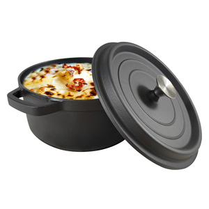 Nồi gang nấu lẩu, nồi hầm, nồi gang tráng men mờ, nồi gang kiểu Hà Lan - Product Image 3