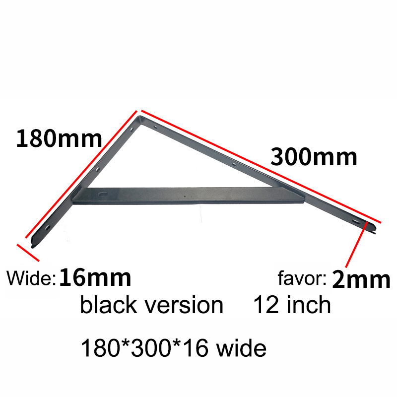 12 inch Black 300-180-16 wide-2 thick
