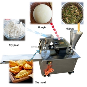 最高のフィードバック充填および成形機サモサラウンド餃子製造機Maquina Para Hacer Empanadas En China - Product Image 1