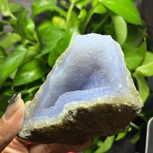 Natural Blue Lace <strong>Agate</strong> with Druzy Raw Stone About 2-4pcs/kg Wholesale Price Hot Sale Nice Gemstone Stunning <strong>Rock</strong> Stone