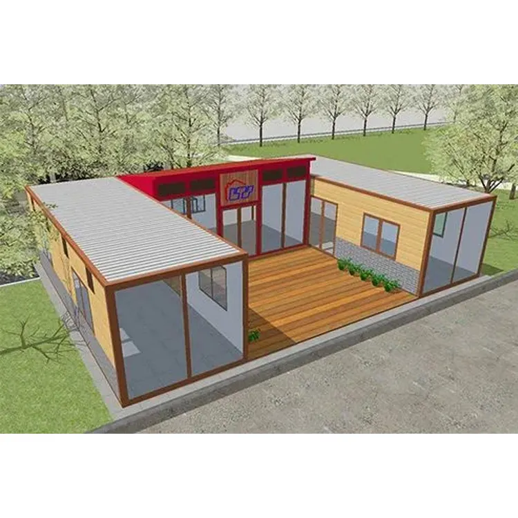 Europa und Amerika Arbeitslager mobile Kabinen Flat Pack Container haus 40ft Container haus Luxus Fertighaus