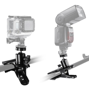 KALIOU 360度回転ボールヘッドクランプクリップホルダー、Gopro Heroアクションカメラ用1/4インチネジ三脚マウント付き - Product Image 4