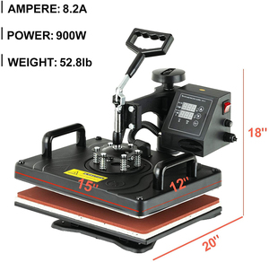 Ruida 15*12 Inches Double LCD Display Multi Function Combo Heat Press Machine 5 In 1 - Product Image 6