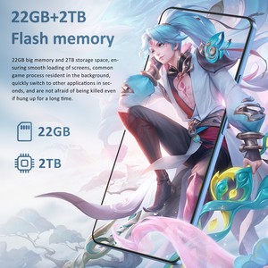 Sıcak 50 PRO orijinal 7.3 inç Android Smartphone 22GB + 2TB çift Sim kart 22GB + 2TB tam ekran cep telefonu - Product Image 3