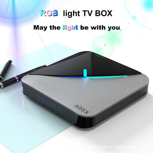 4K解像度、高解像度ビデオ、WiFi接続をサポートする2025年の高品質A95XクアッドコアTVボックス - Product Image 3
