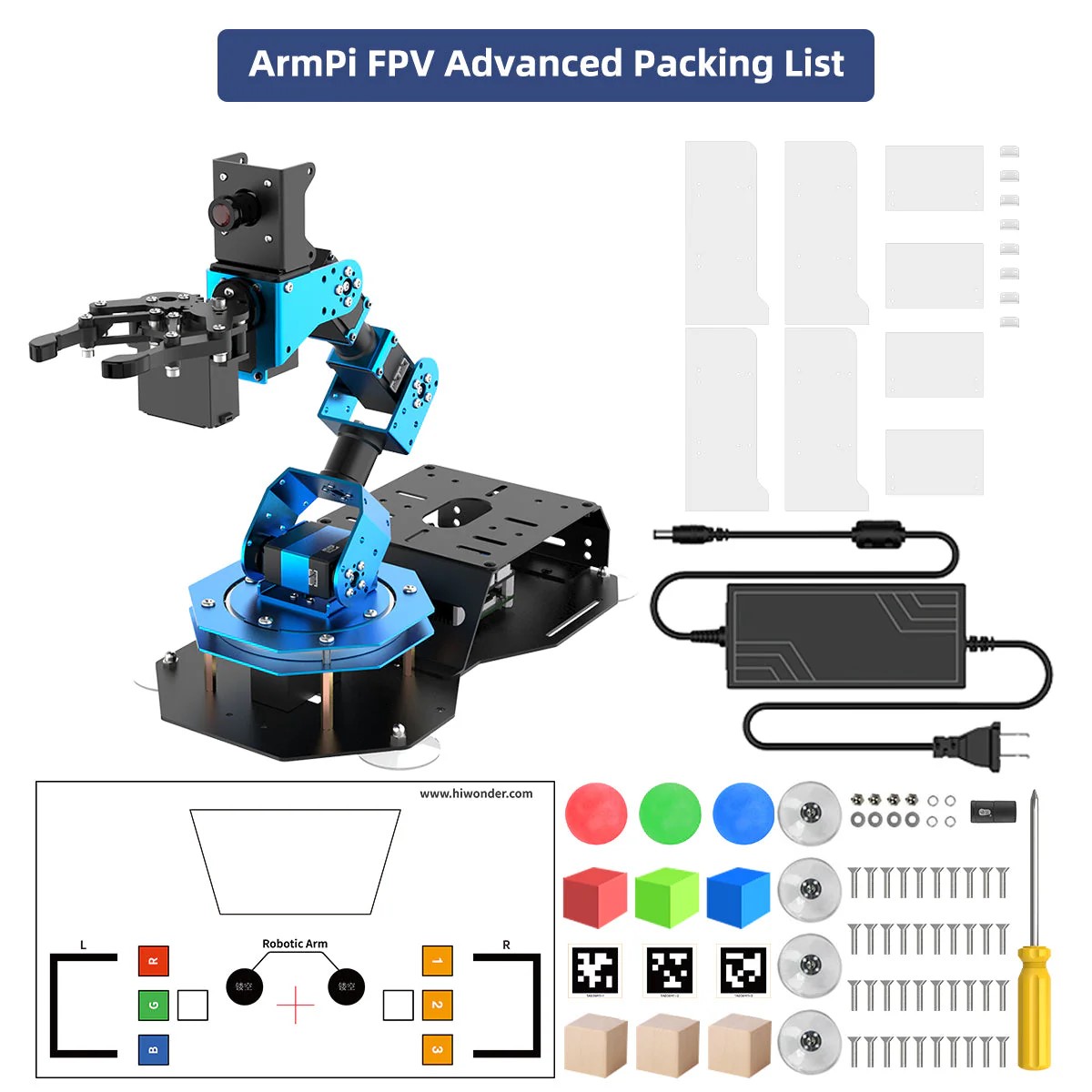 Blue-Advanced Kit (Raspberry Pi 5/8G motherboard)