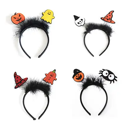 2024 nuevos sombreros de fiesta de Halloween transfronterizos para adultos y niños disfraces de fiesta Halloween calabaza diadema sombreros Juguetes