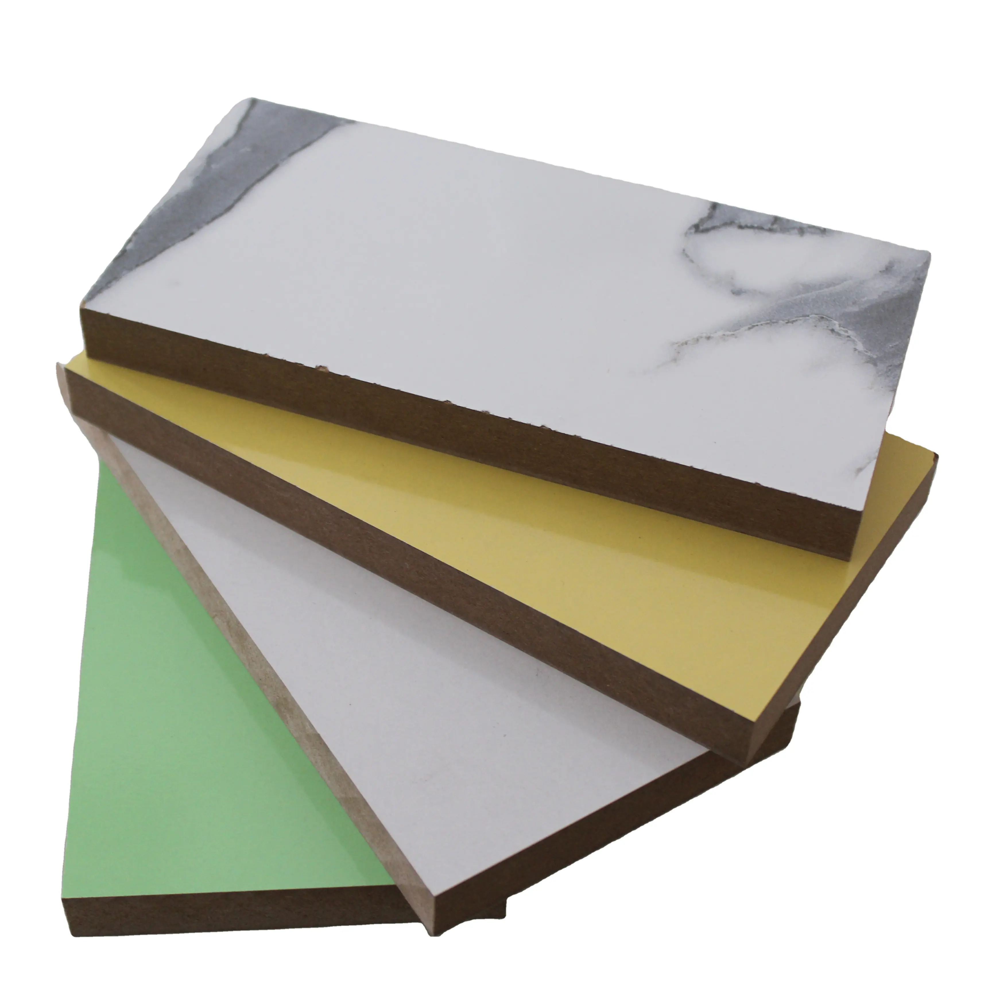 Placa lisa de MDF/HDF para móveis revestida de papel melamina de alta densidade