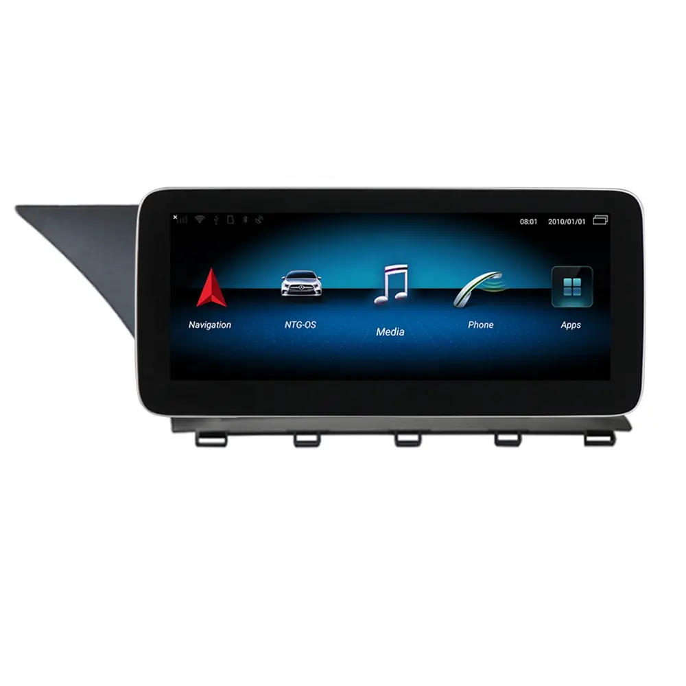 MEKEDE DVD Mobil 10.25 Inci Android 9.0, Octa Core 4 + 64G LTE, DVD Radio Stereo Player Untuk Benz GLK Class X204 2013-2015 NTG4.5 WIFI GPS