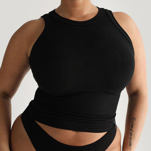 OEM Custom Tight Crew Neck Back Mesh Surface Breathable Quick Dry Sports Fitness Running <strong>Exercise</strong> <strong>Women's</strong> <strong>Tank</strong> Top