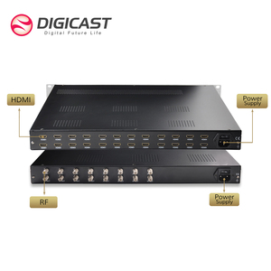 Modulador digital de 8 canales, HD codificador, modulador de 24 H DMI a 16 DVB-T ATSC, modulador de vídeo digital de RF, de vídeo digital, de 30 W