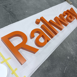 Индивидуальная 3D-вывеска без подсветки для офиса, внутренняя настенная табличка для бизнеса, интерьерная офисная вывеска, 3D-буквы для компании - Product Image 3