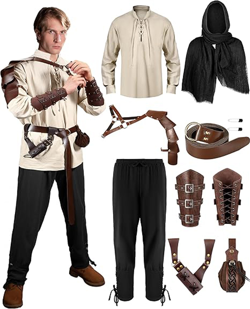 Marrón (con pantalón negro) 1 juego