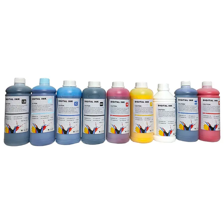 Tinta de pigmento têxtil de alta qualidade, dtf ltd i3200 xp600 l1390 l1800 dx5, tinta de impressão para máquina de camiseta dtf