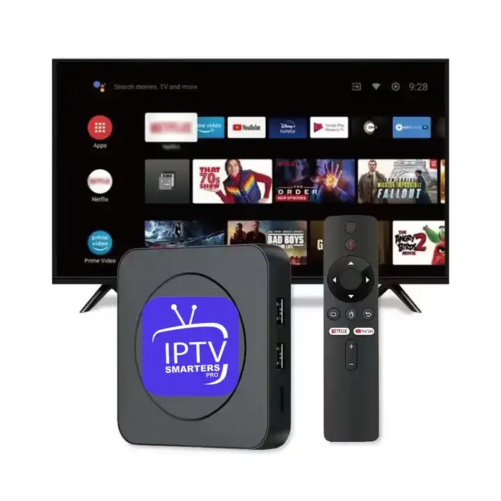 Vendita calda scatola Android 4K IPTV Sub 1 mese m3u elenco europa italia Spagna germania canale live iptv reseller box pannello