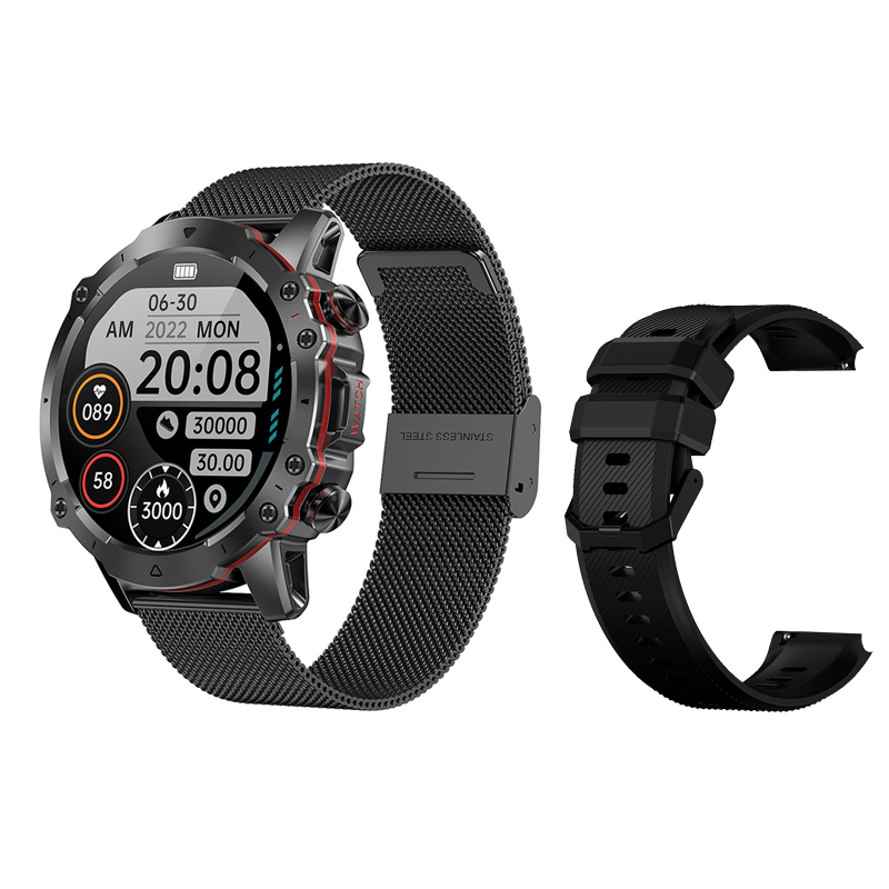 Sangle de meash noir + silicone noir