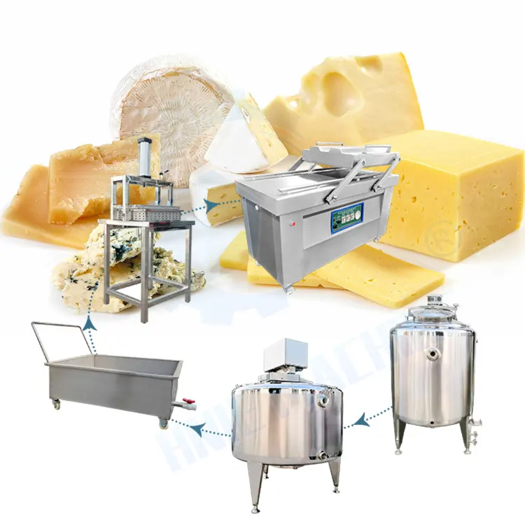 Küçük ölçekli otomatik peynir kdv Mozzarella margarin basın makinesi peynir üretim hattı yapmak