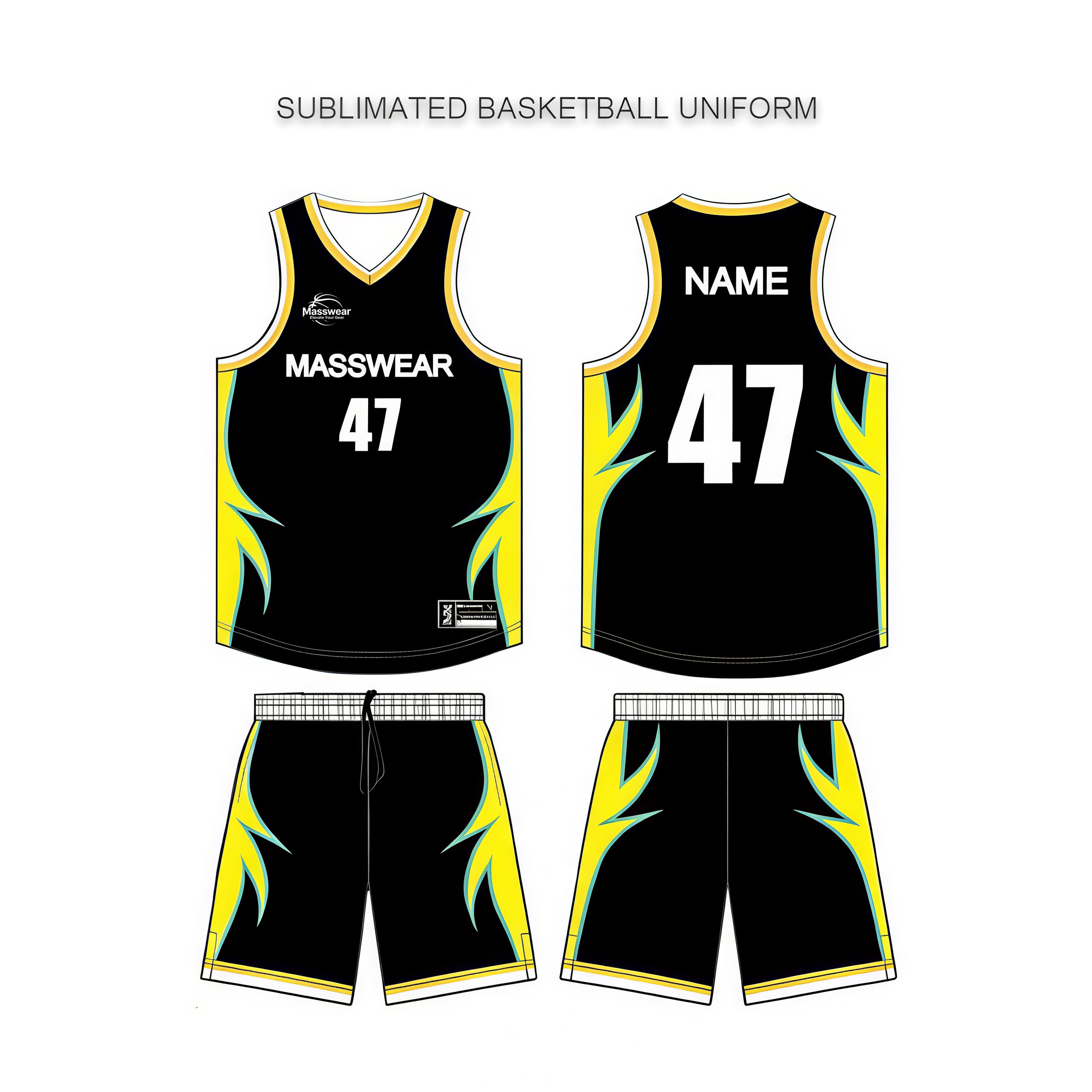 Customized-black & yellow
