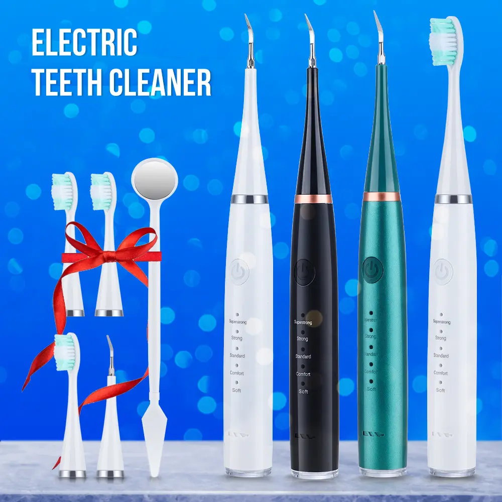 Nettoyant dentaire électrique à ultrasons dissolvant de tartre dentaire nettoyage, blanchiment, rinçage, détartreur dentaire