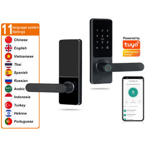 Intelligentes Haustür schloss Elektronisches Tastatur-Riegels chloss Keyless-Eingangstür schloss mit Fingerabdruckerkennungs-Türgriff - Product Image 2