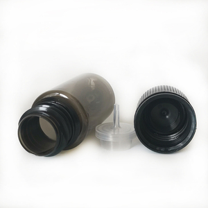 Plastic Oil 60ml 15ml 30ml 10ml Empty 50ml V2 Pet Plastic Short Body Black Dropper 120ml <strong>V3</strong> Bottles - Product Image 3