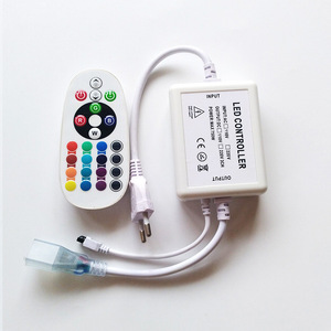 Смарт-контроллер с 24 ключами RGB ИК-пультом дистанционного управления, светодиодный контроллер для 5050 RGB SMD светодиодные полосы 2025 - Product Image 3
