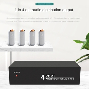<strong>1</strong>-in-4 Analog Audio <strong>Splitter</strong> <strong>RCA</strong> L/R Aux Stereo Sound Audio Distributor 4-Port PC DVD Speaker <strong>Splitter</strong> for Consumer Electronics - Product Image 4