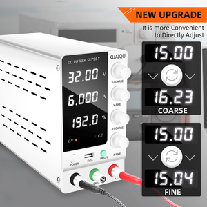KUAIQU SPS-C3206 32V 6A 30V 5A Adjustable Switching Power Supply Voltage Regulator <strong>System</strong> Electrical Maintenance DC Power Supply