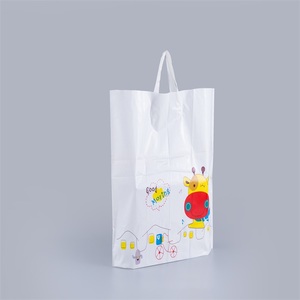 服装袋购物袋畅销Oem Hdpe孔软环手柄塑料袋 - Product Image 2