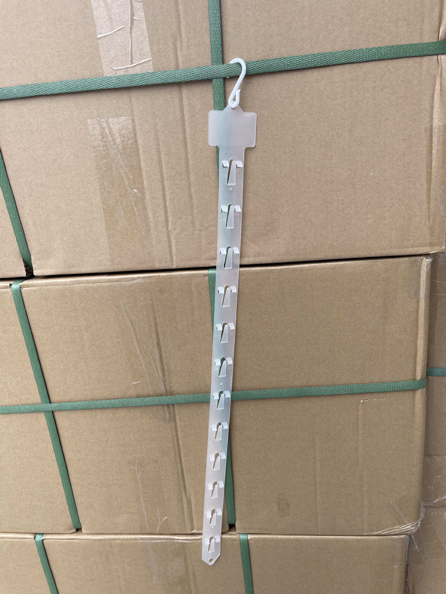 Transparent plastic hook