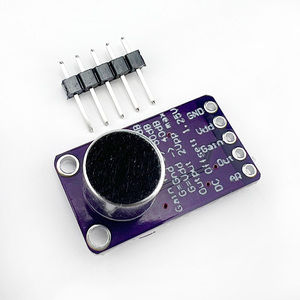 MAX9814 microfono AGC amplificatore scheda sensore audio modulo Auto guadagno controllo attacco per Arduino MAX4466 PCB Board Kit Diy - Product Image 1