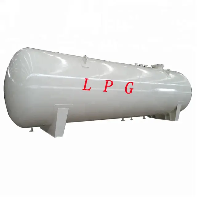Yatay tip 10m3 Lpg gaz tankı propan tankı fabrika