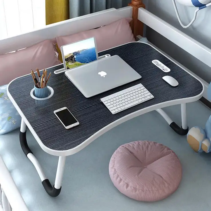 קטן אריזה פשוט עיצוב זול מתקפל תלמיד נייד מחשב נייד שולחן מעונות עצלן מיטת שולחן מחשב