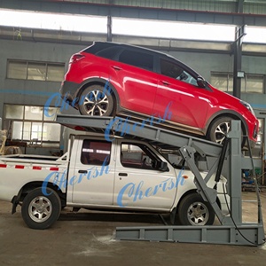 Hai-bài thép tự động hoist trần thấp nghiêng bãi đậu xe nâng xe Stacker với xi lanh thủy lực chế độ ổ đĩa - Product Image 2