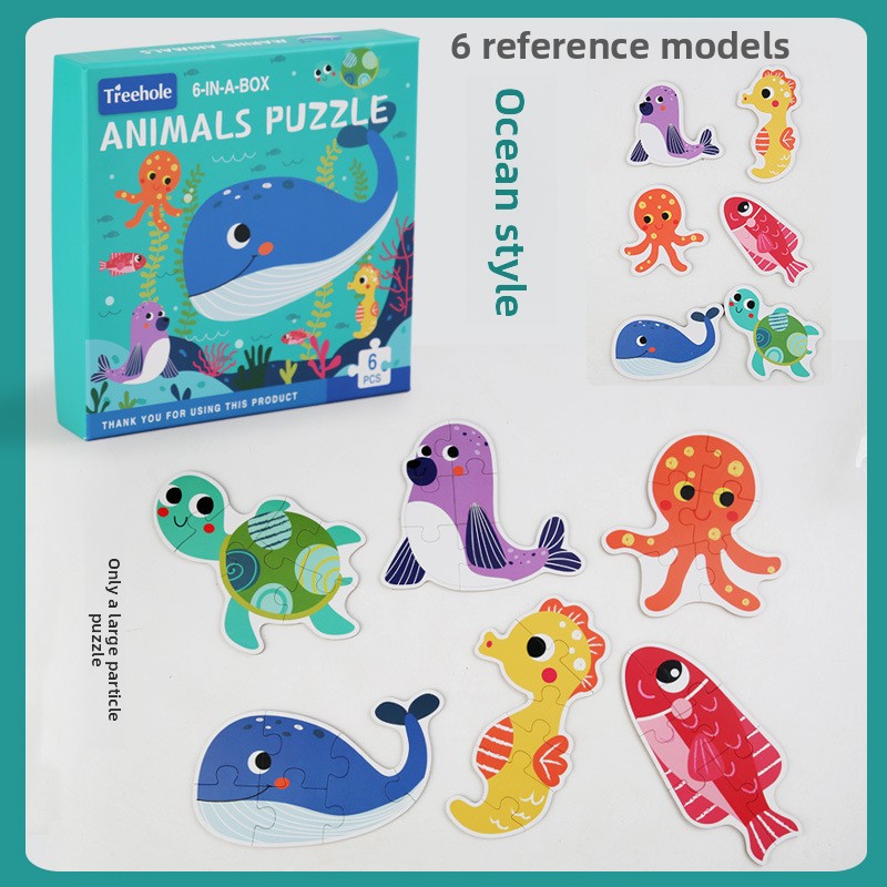 Six-in-one marine life