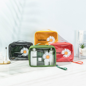 <strong>New</strong> Design PVC Clear Makeup Bag Travel Waterproof Cosmetic Bag <strong>Pouch</strong> for Women with Custom Logo - Product Image 1