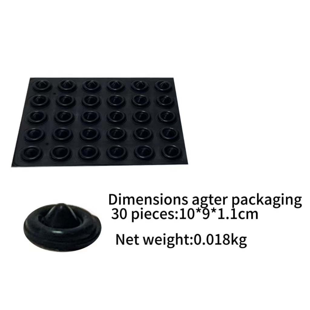 Black granules, 30 pieces per sheet