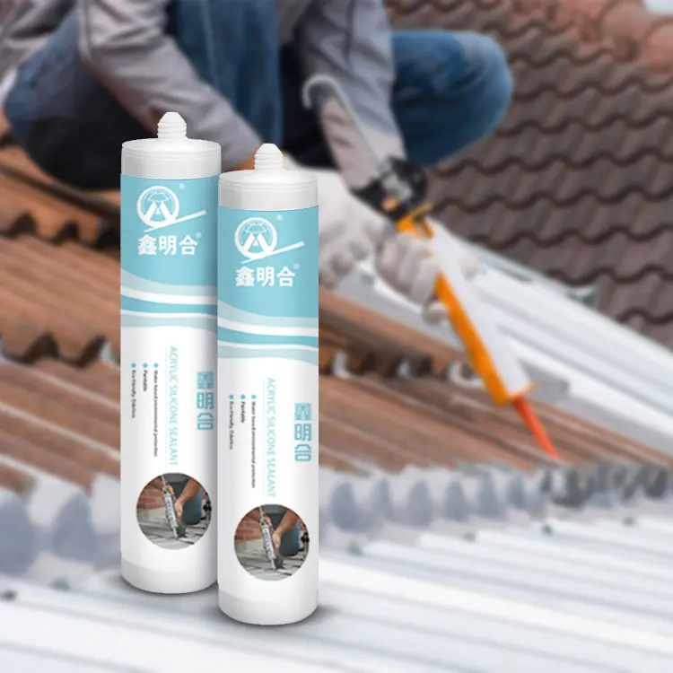 UV kháng chống nấm thời tiết mái nhà không thấm nước máng xối khoảng cách phụ nước dựa trên ống Acrylic Silicone sealant cho lợp