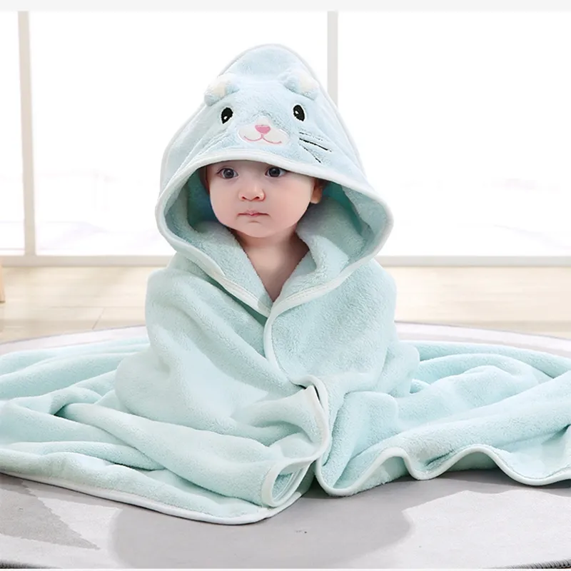 High quality Microfiber Bath sets 80x80cm Wholesalers Children Hooded Towels Luxury Baby kids Towel sets bath towels