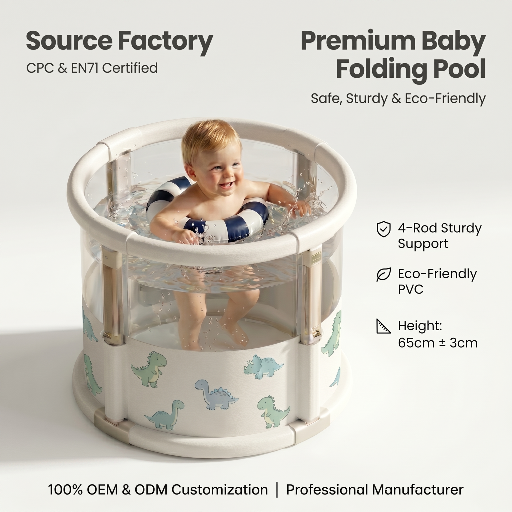 Bañera Plegable Grande de 80 cm (Peso Bruto)3.0kg)