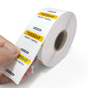 Custom Bright <strong>Red</strong> Round <strong>Color</strong> <strong>Coding</strong> Circle Dot Labels on a Roll Semi-Gloss 1000 Stickers 1 Inch Diameter Removable Sticker - Product Image 6