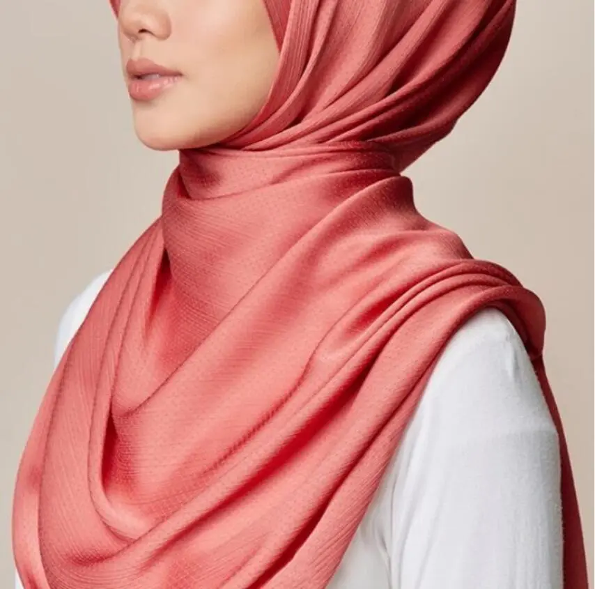 Новинка 2021, мусульманская элегантная вуаль, вязаная малайзийская хлопковая вуаль для женщин, однотонный хиджаб, в наличии, продажа, модный головной шарф