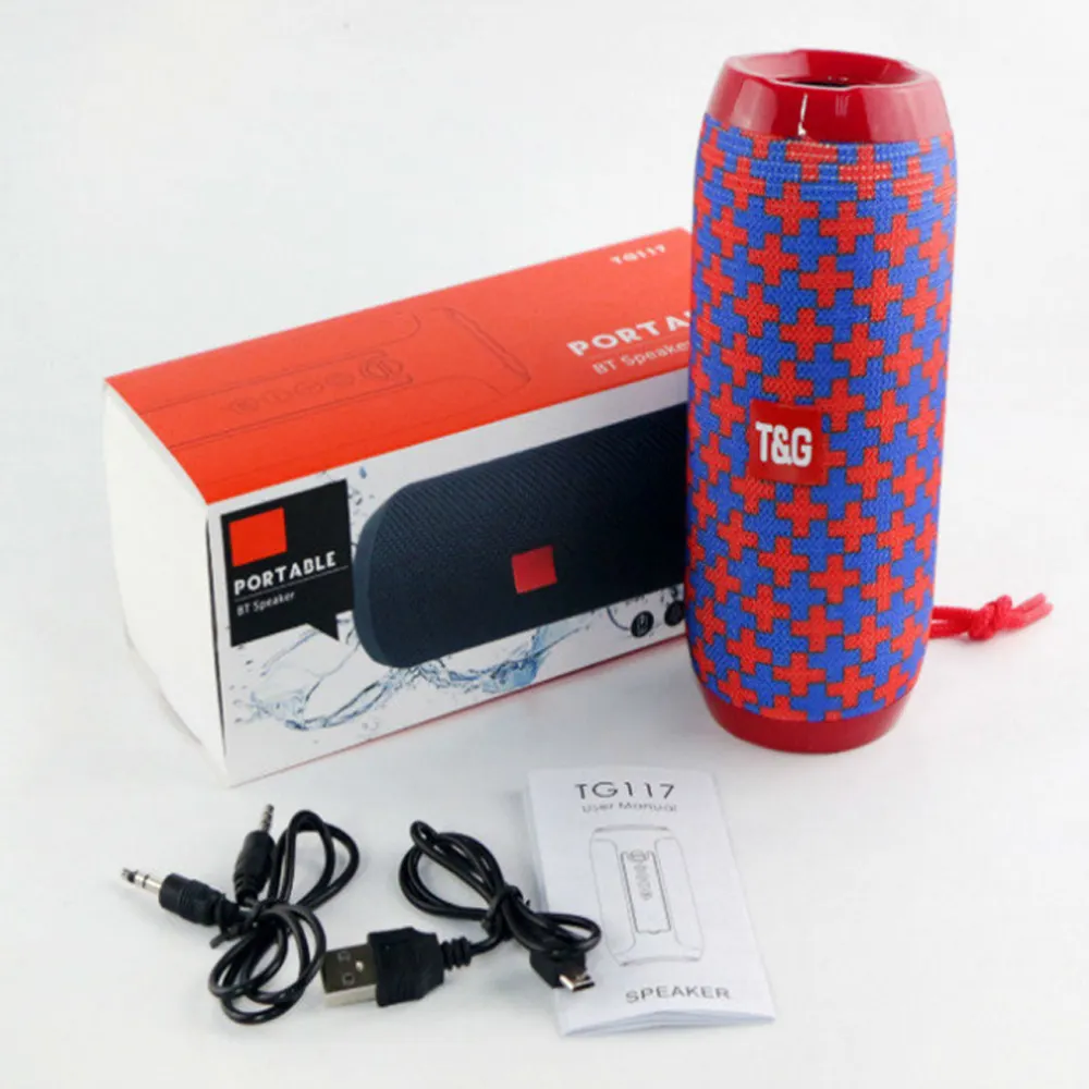 Altavoz inalámbrico TG117 impermeable, Mini altavoz HIFI portátil con tarjeta de Audio para exteriores, gran oferta