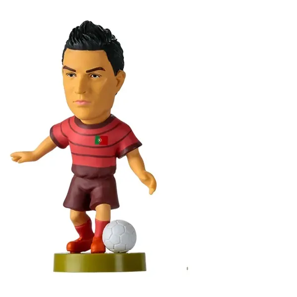 Figura de jogador de futebol brinquedos, cabeça grande, esportes, miniatura