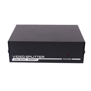 Distribuidor de caja divisora VGA de 4 puertos, 1 entrada, 4 salidas, Selector de 1 a 4 para LCD, PC, Monitor de TV compatible con 1920x1440 Bandwi - Product Image 1