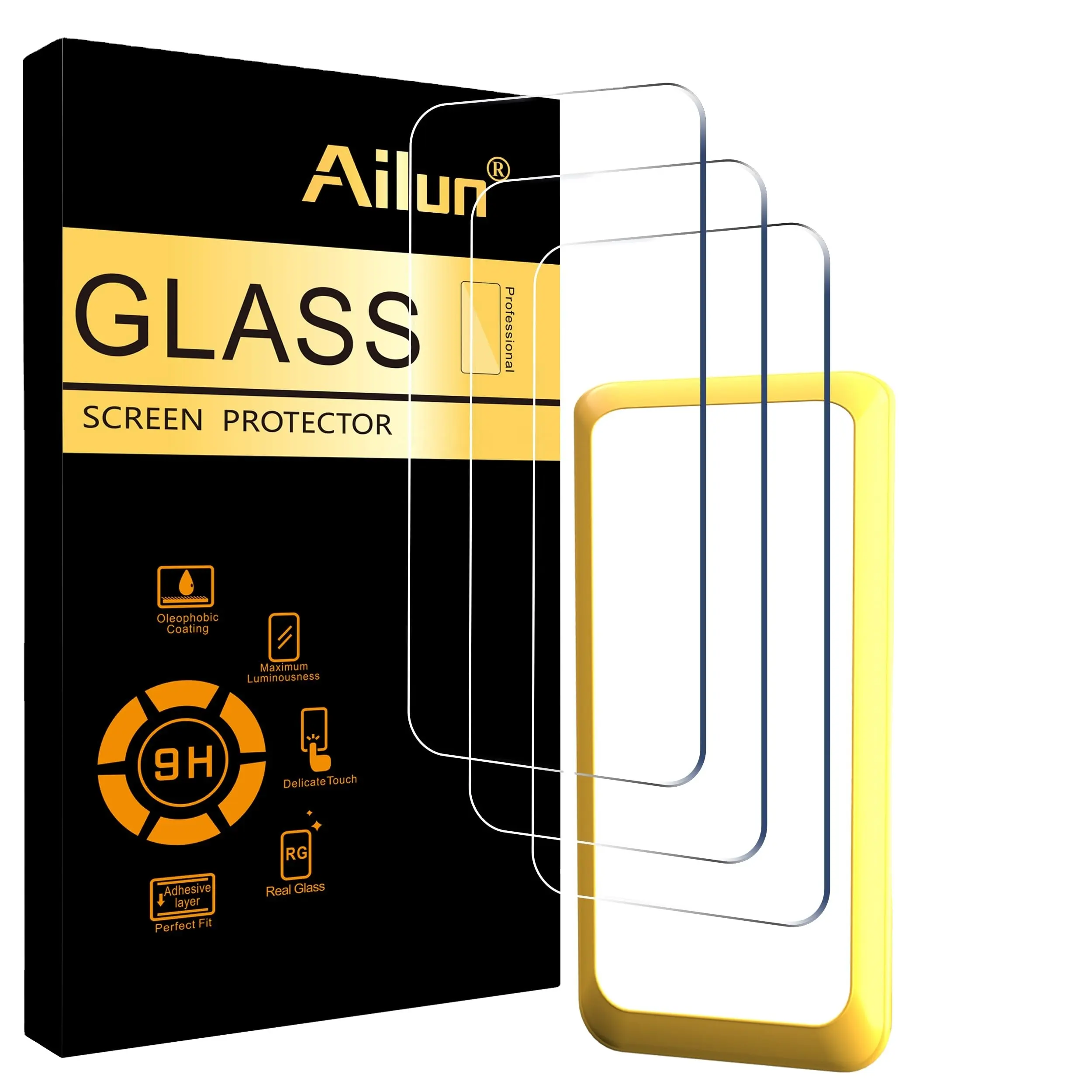 Kualitas Terbaik 9H 3D transparan antisilau pelindung layar reguler untuk iPhone 14 pelindung layar kaca