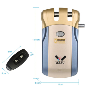 वाफू तुया ऐप वाईफाई स्मार्ट डोर लॉक रिमोट कंट्रोल मोबाइल फोन अदृश्य कीलेस लकड़ी दरवाजा एसी बैकअप लो-कीमत वाला होम होटल - Product Image 4