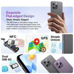 Blackview A96 4G Dual SIM NFC Smartphones 24GB+256GB Helio G99 Octa Core 48MP 16MP 120Hz 6.5'' FHD French 6.5'' 48MP 16MP 120Hz